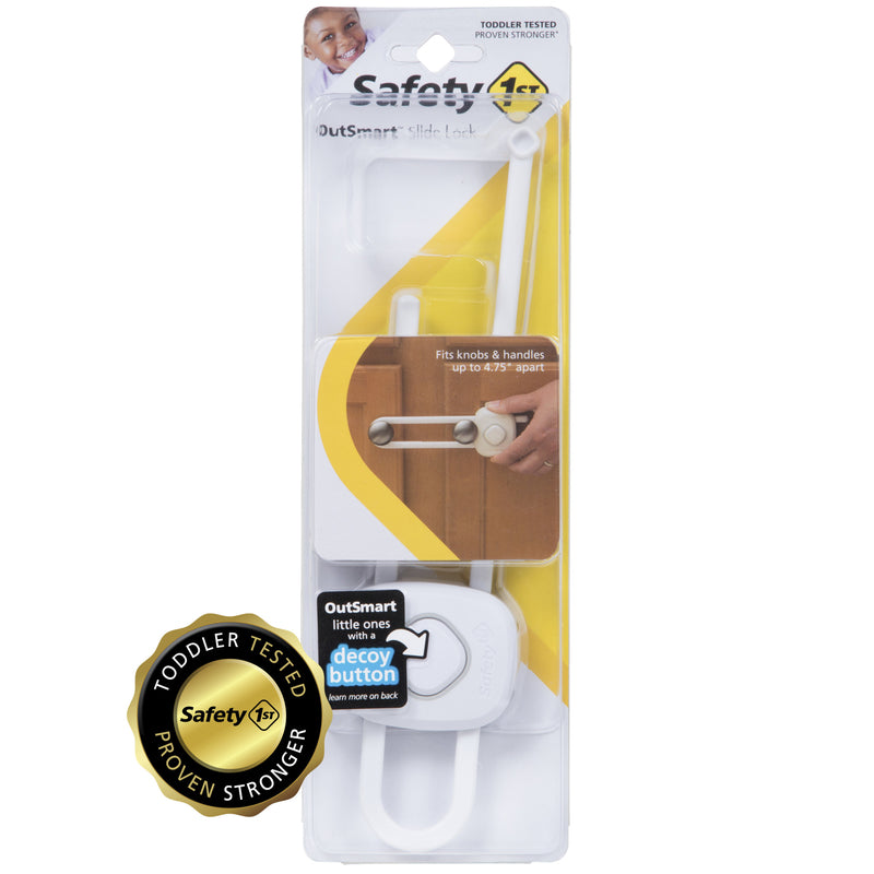 SAFETY 1ST INC, Safety 1st OutSmart White Plastic Slide Lock 1 pk